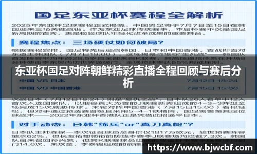 东亚杯国足对阵朝鲜精彩直播全程回顾与赛后分析